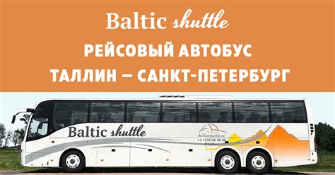 Автобус таллин санкт петербург расписание цена