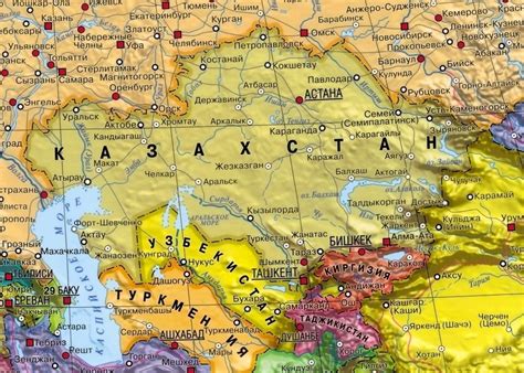 Алматы на карте россии