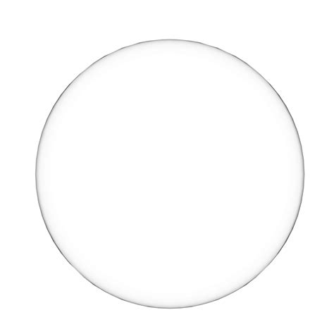 Белый круг на прозрачном фоне