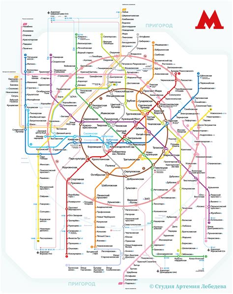 Карта метро москвы с расчетом маршрута