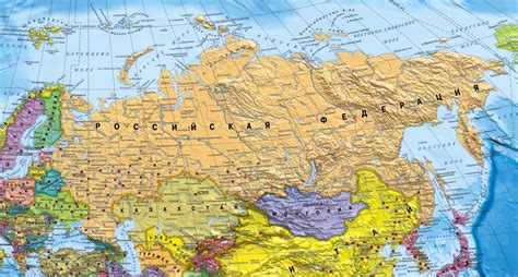 Карта россии на карте мира