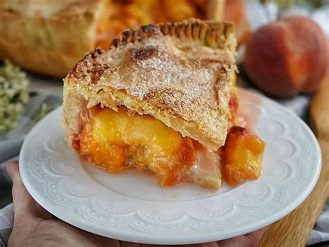 Пирог с персиками свежими рецепт с фото в духовке