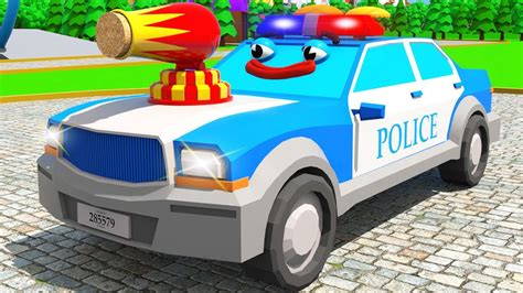 Полицейская машина мультики для детей