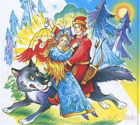 Рисунки по сказке иван царевич и серый волк