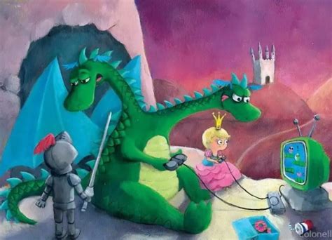 Сказка про принцессу и дракона