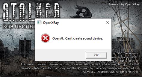 Openal can t create sound device