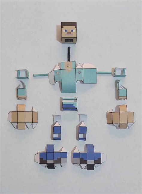 Pixel papercraft