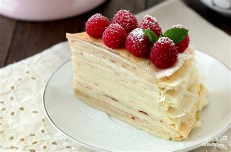 Блинный торт с заварным кремом рецепт с фото