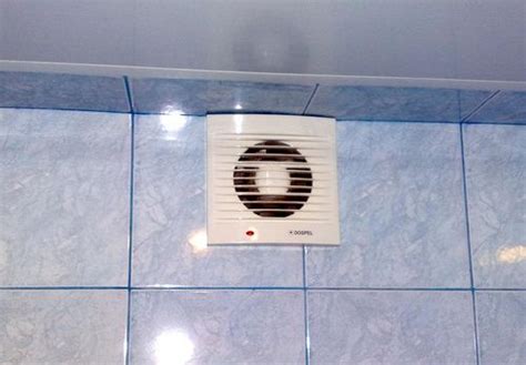 Вытяжка в туалет с вентилятором