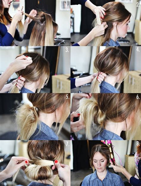 Как сделать красивый пучок из волос короткой длины