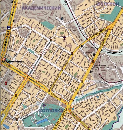 Карта канска с улицами и номерами домов