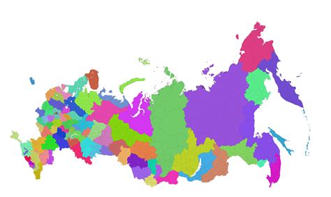 Карта россии вектор