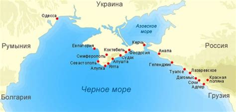 Курорты россии с морем
