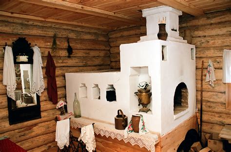 Маленький домик русская печка