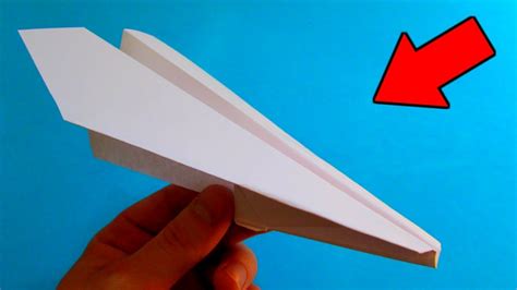 Самолет из бумаги который долго летает